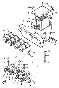 XJ650 Впускная система