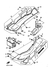 FZR1000 Боковая крышка