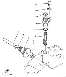 RD125LC Тахометр