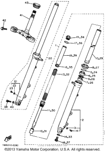 FZR400U Передняя вилка