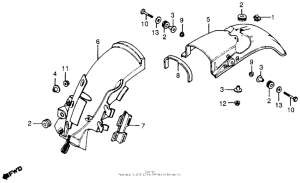 XR185 Задний бампер