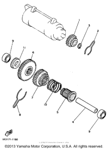 XV700NC Муфта стартера