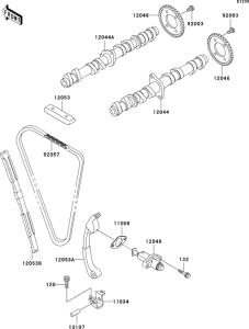 ZX600 Распред вал