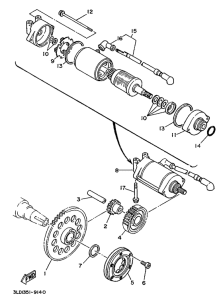 XTZ750 Муфта стартера