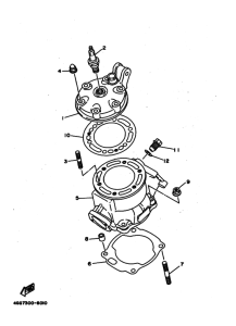 TY250Z Цилиндр