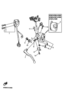 XJR400R ﾊﾝﾄﾞﾙｽｲﾂﾁ･ﾚﾊﾞｰ