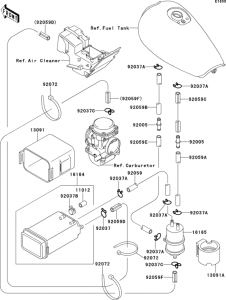 EL250 Испарительная система топлива