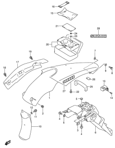 DR-Z400 Заднее крыло