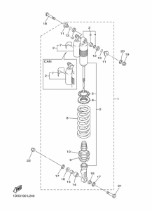WR450F Задняя подвеска