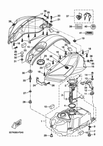 YZF-R125A Топливный бак