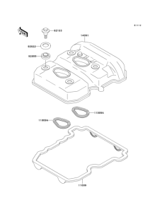 EX250 Крышка головки цилиндров