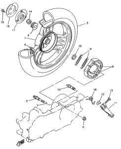 YA50S Переднее колесо