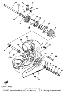 TW200B Переднее колесо