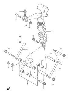 GSX-R600 Втулки заднего рычага