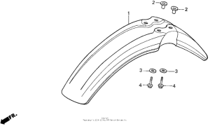 XR600R Переднее крыло