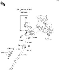 ZX1400 Подножка