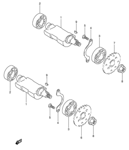 DR650 Балансир кривошипа