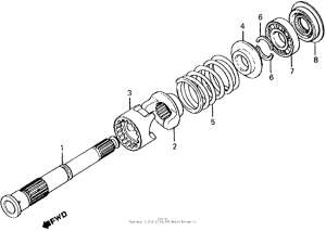CX500 Вал ведущий