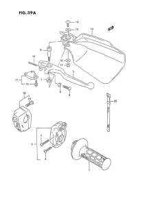 DR350 Right handle switch