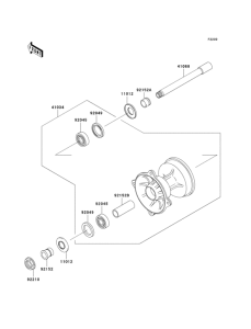 KX125 Переднее колесо