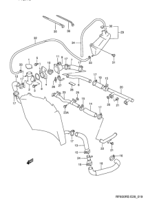 RF600 Радиатор hose