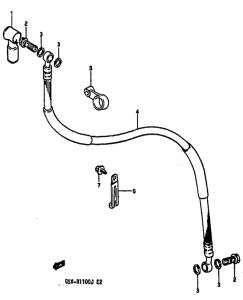 GSX-R1100 Сцепление hose