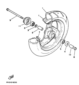 YE50 Переднее колесо