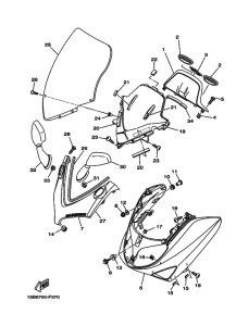 XP500 Ветровое стекло