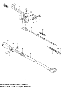 KDX175 Педаль тормоза