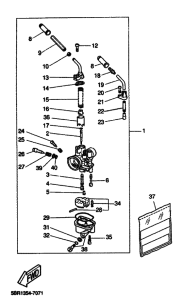 YQ50 Carburetor assy