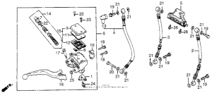 CB650SC Fr. brake master cyl.