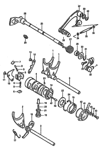 GSX750 Переключение передач