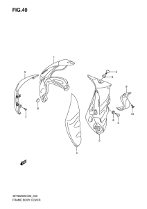 SFV650 (ABS) Frame body cover