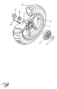 YQ50 Переднее колесо