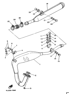 DT125MX Выхлопная система