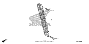CHF50 Задние амортизаторы