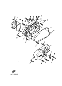 QB50 Crankcase cover ass`y  (v