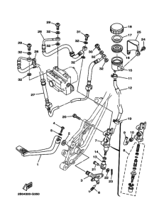 TDM900A Задний тормозной цилиндр