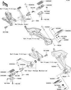 ZR1000 Подножки