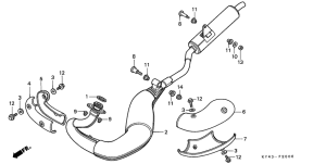 NSR125F Глушитель