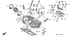 VT600C Головка цилиндров