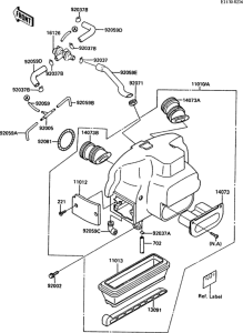 ZG1000 Воздушный фильтр