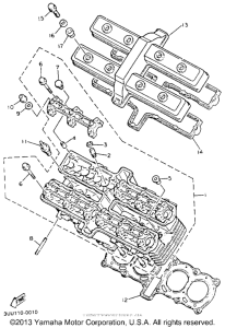 FZR600RDC Головка цилиндров