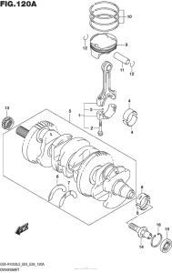 GSX-R1000 Коленвал
