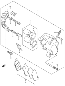 AN650 (ABS) Передний суппорт