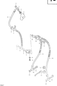 GS550 Передние тормозные трубки