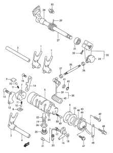 GZ125 Переключение передач