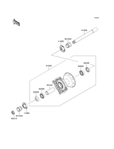  Переднее колесо