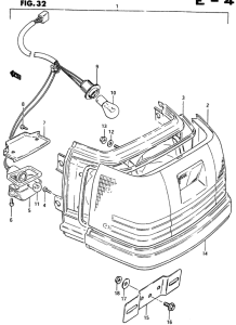 CS125 Задний комбинированный сигнал