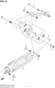 AN400Z (ABS) Rear Cushion Lever (An400Al4 E33)